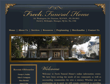 Tablet Screenshot of frechfuneralhome.com